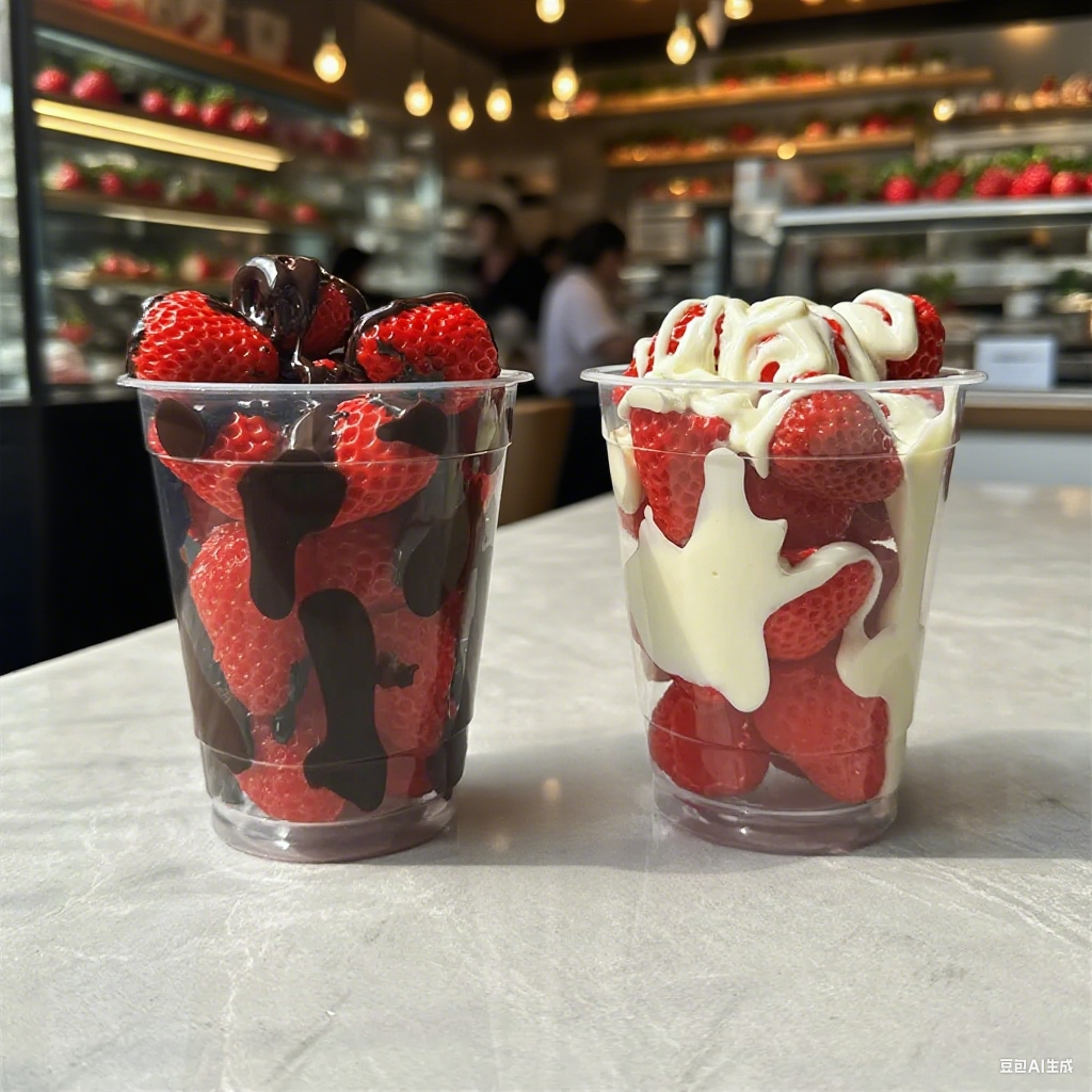 Food Snacks To Eat - Summer Milk Tea Fruit Cup Christmas