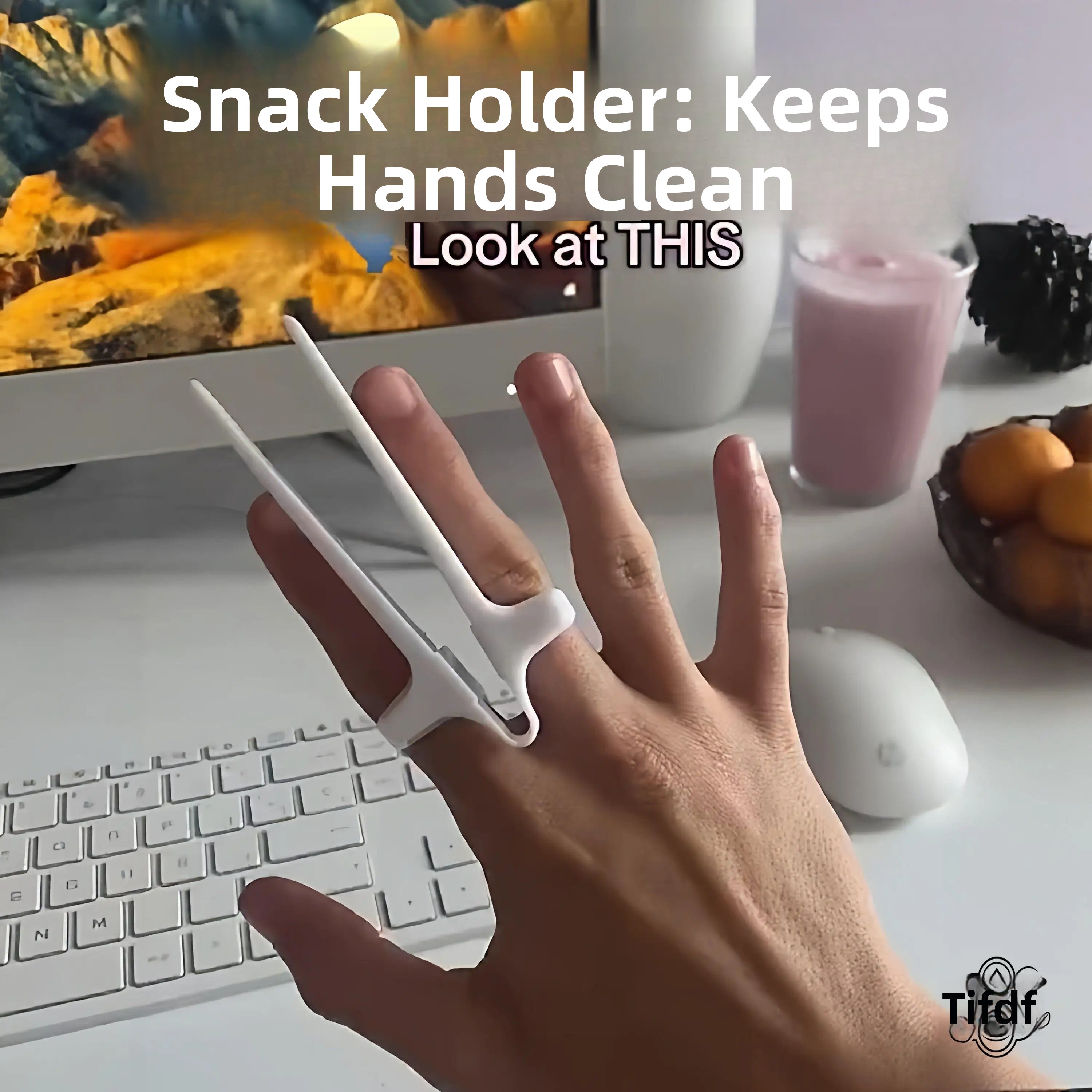 Food Snacks To Eat - Portable Food Clip Anti Slip Finger