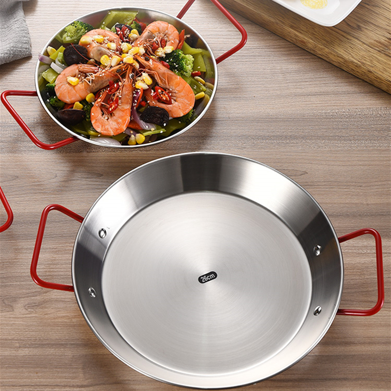 Food Snacks In Spanish - 20-34cm Spanish Paella Cooking Pot Stainless