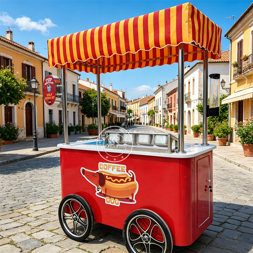 Food Snacks Logos - Mobile Food Cart Outdoor Urban Breakfast