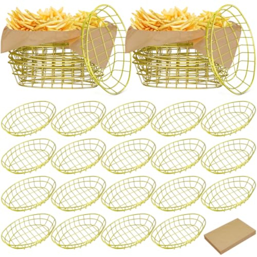 Food X - 24 Pcs Gold Wire Fast Food