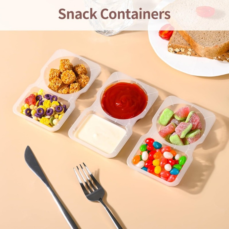 5/10/20/40PCS Double Compartme - Food And Snacks For Picnic review and price