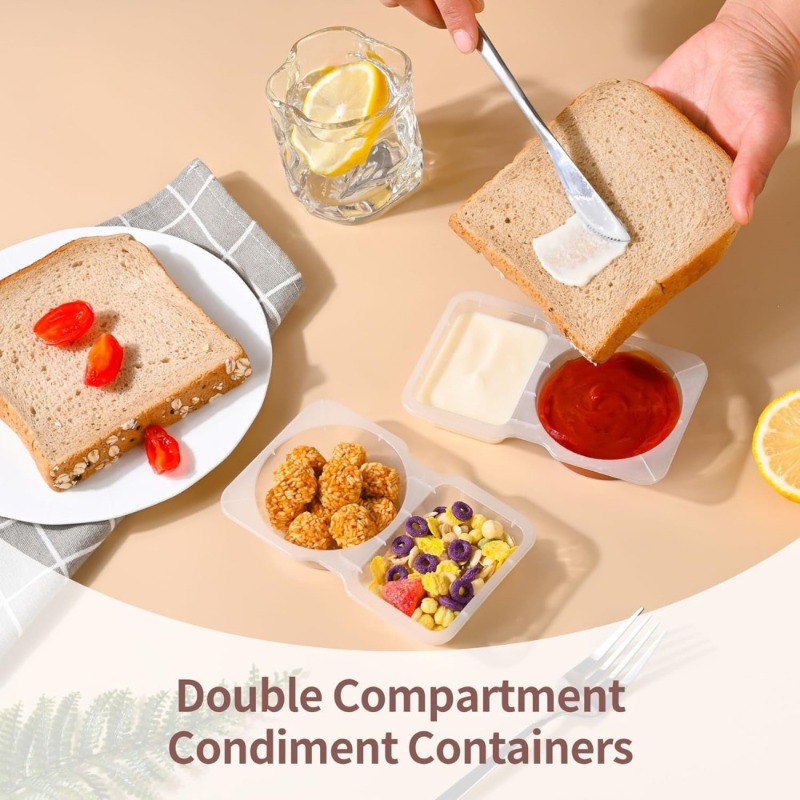 5/10/20/40PCS Double Compartme - Food And Snacks For Picnic review and price
