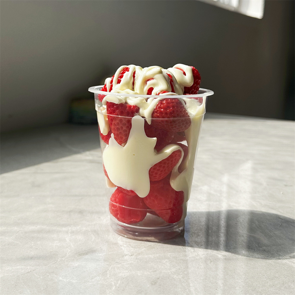 Summer Milk Tea Fruit Cup Chri - Food Snacks To Eat review and price