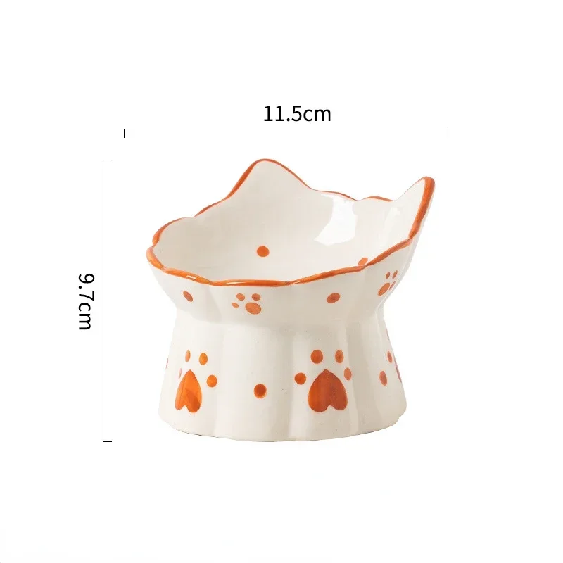 Cat Ceramic Food Bowl Elevated - Food Snacks To Eat review and price
