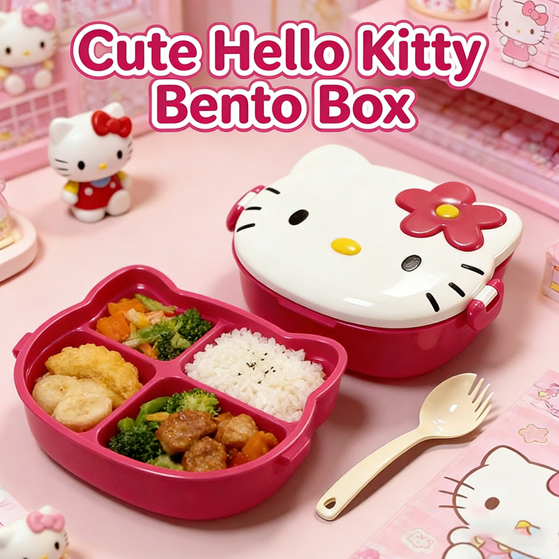 Kitty Double Layer Lunch Box F - Food Grocery Snacks review and price