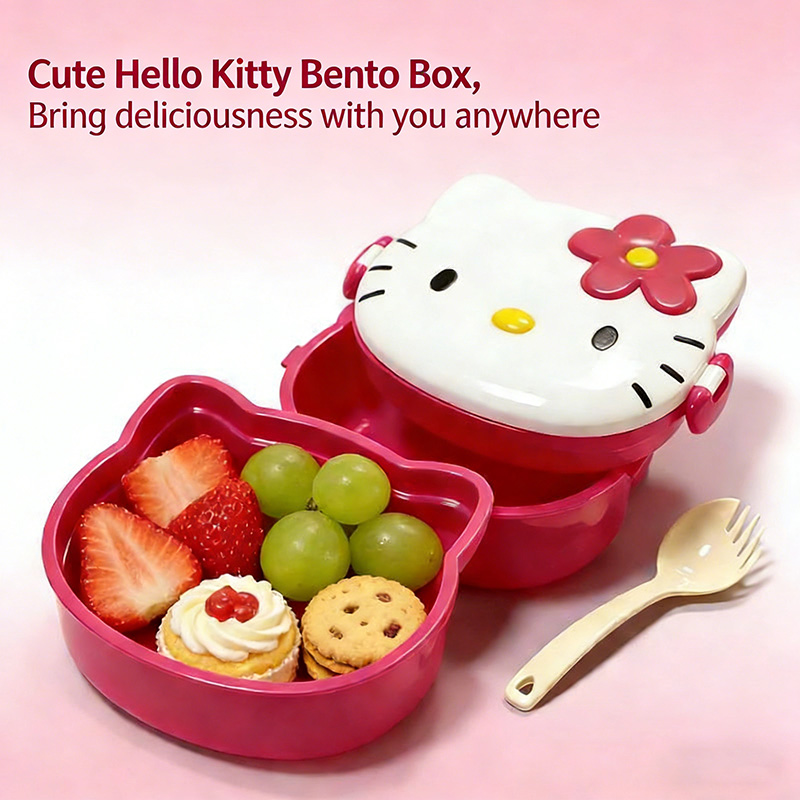 Kitty Double Layer Lunch Box F - Food Grocery Snacks review and price