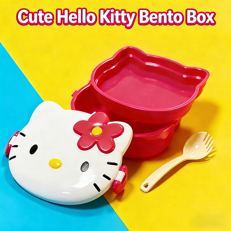 Kitty Double Layer Lunch Box F - Food Grocery Snacks review and price