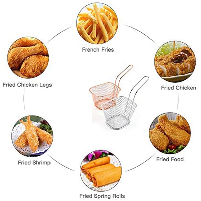 Mini Fry Baskets, Mesh Wire Fr - Food & Snacks Coloring review and price