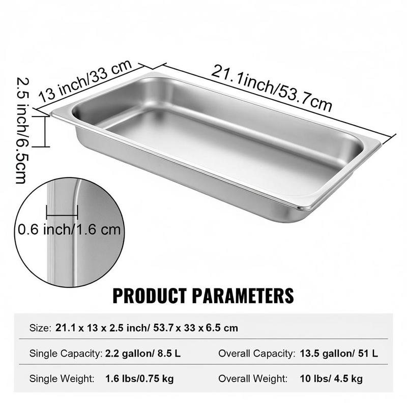6 Pack Food Buffet Trays 20.9  - Food X review and price