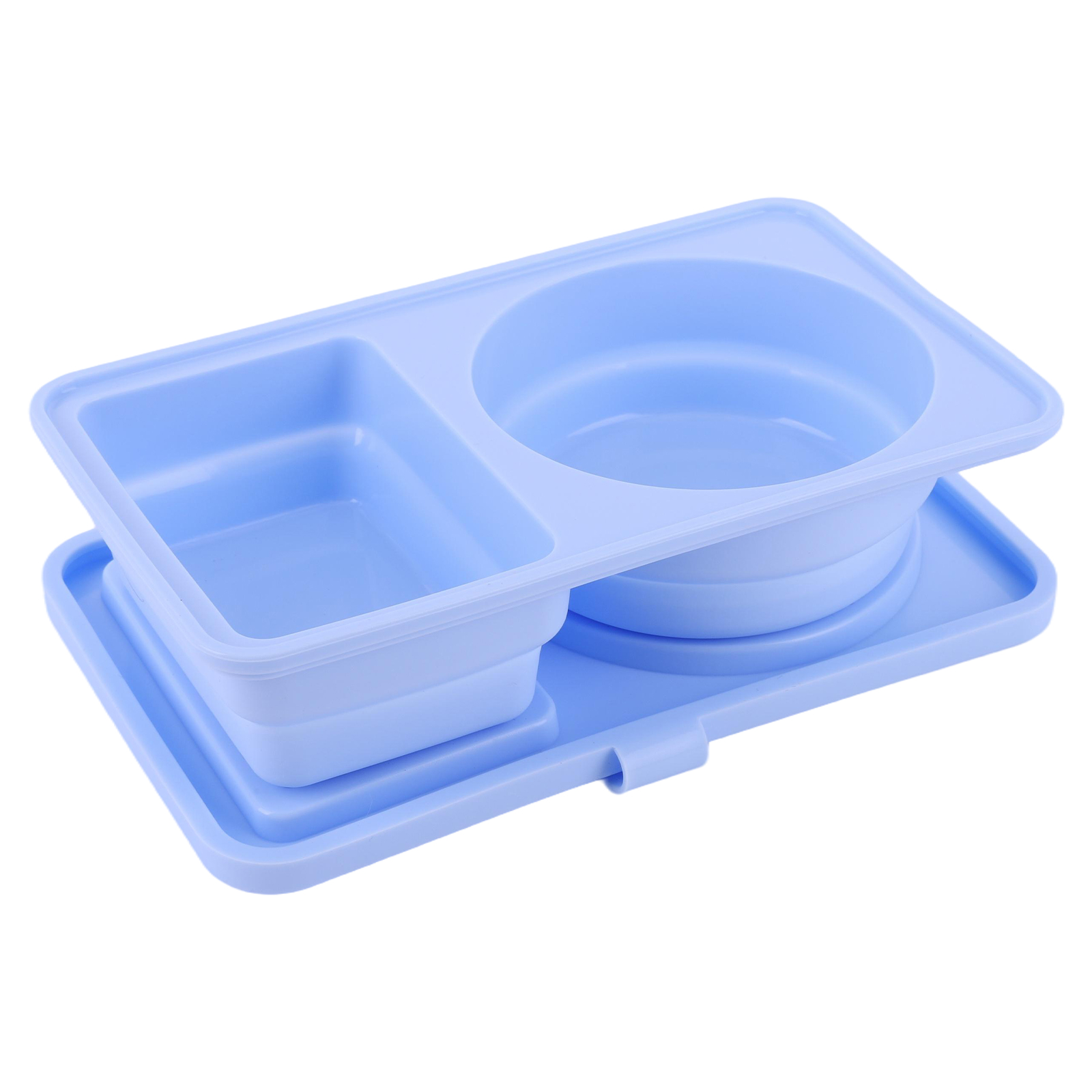 3Pcs 2 Compartment Silicone Sn - Food And Snacks For Picnic review and price