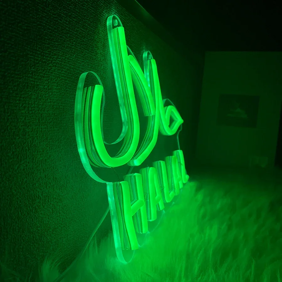 Halal Hanging Door Sign Light  - Food Snacks To Eat review and price