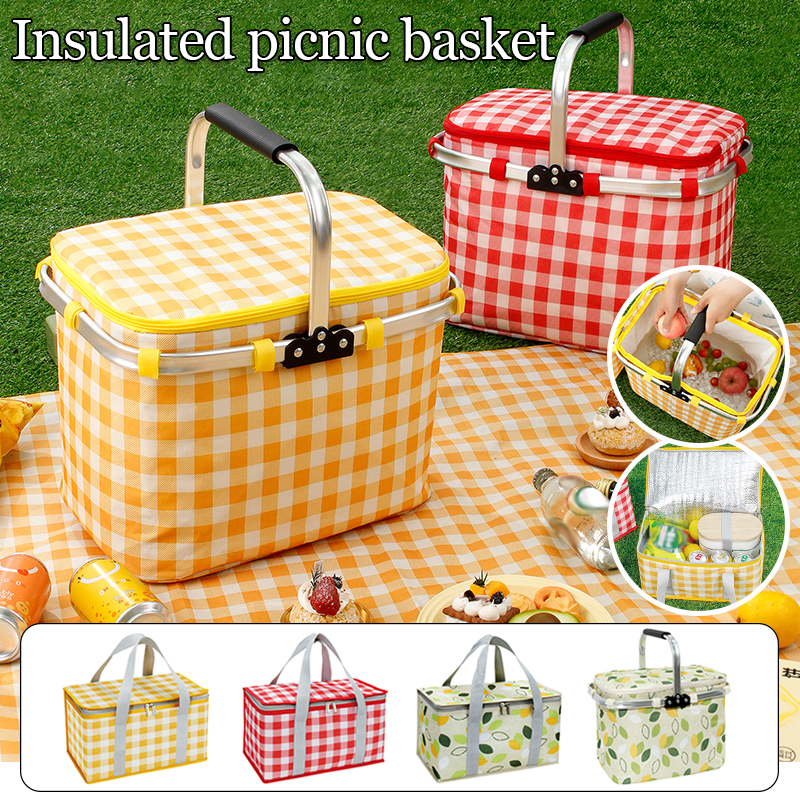 Retro Pastoral Lunch Bag Foldi - Food And Snacks For Picnic review and price