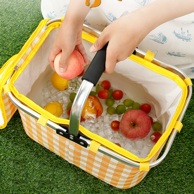 Retro Pastoral Lunch Bag Foldi - Food And Snacks For Picnic review and price