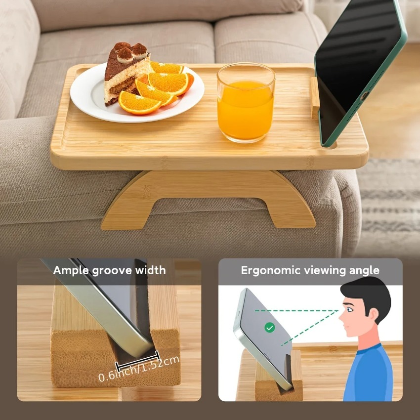 Wooden Foldable Tray Lazy Sofa - Food Snacks To Eat review and price