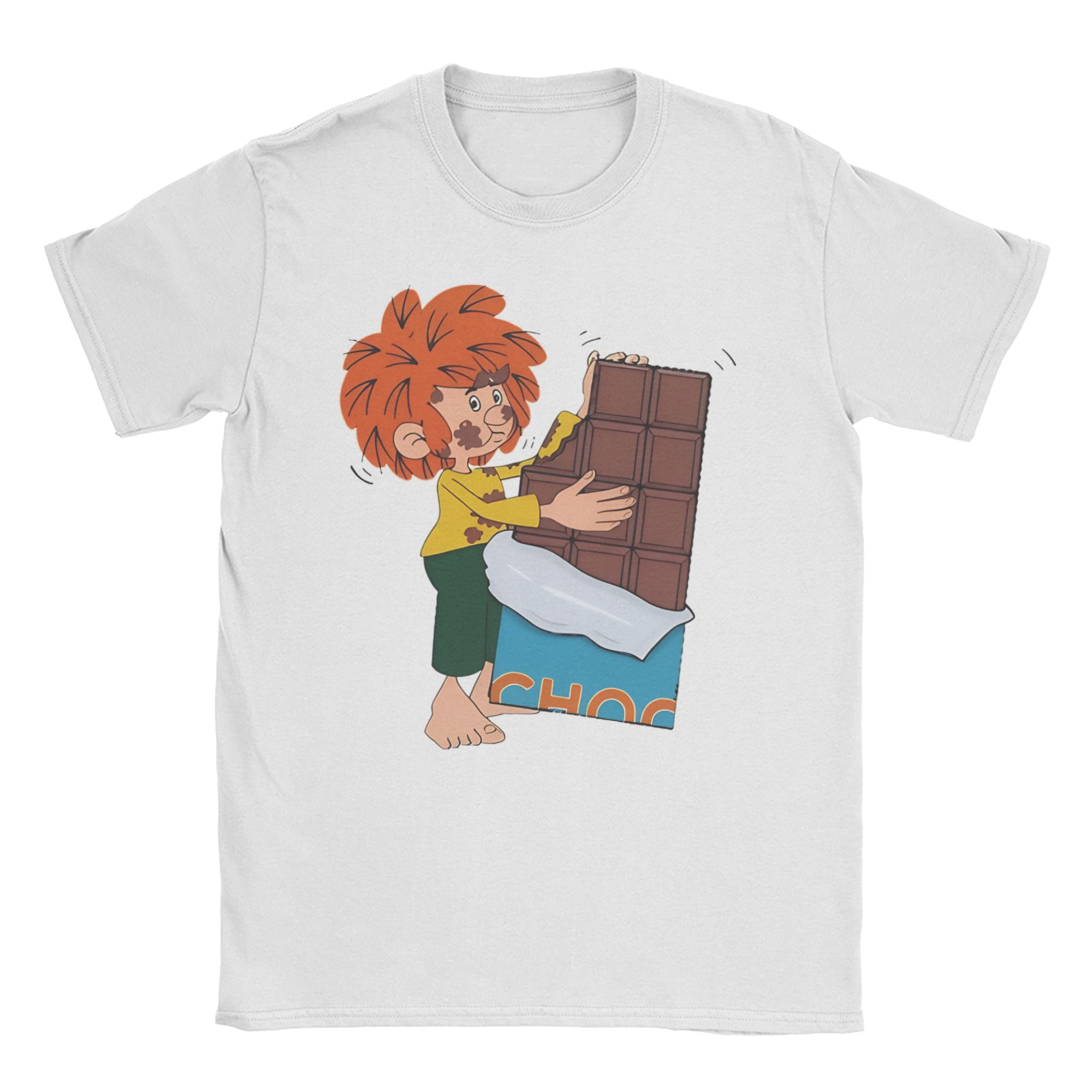 Men Women T-Shirt Pumuckl eats - Food Grocery Snacks review and price