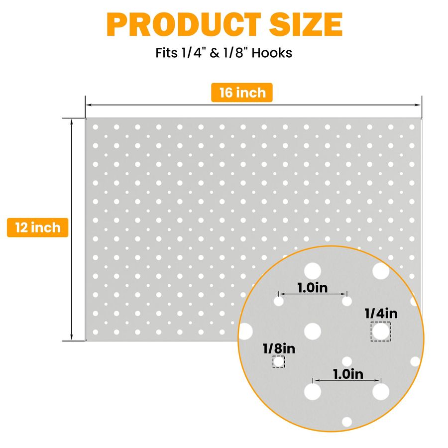 Metal Pegboard Panels, 16 x 12 - Food X review and price