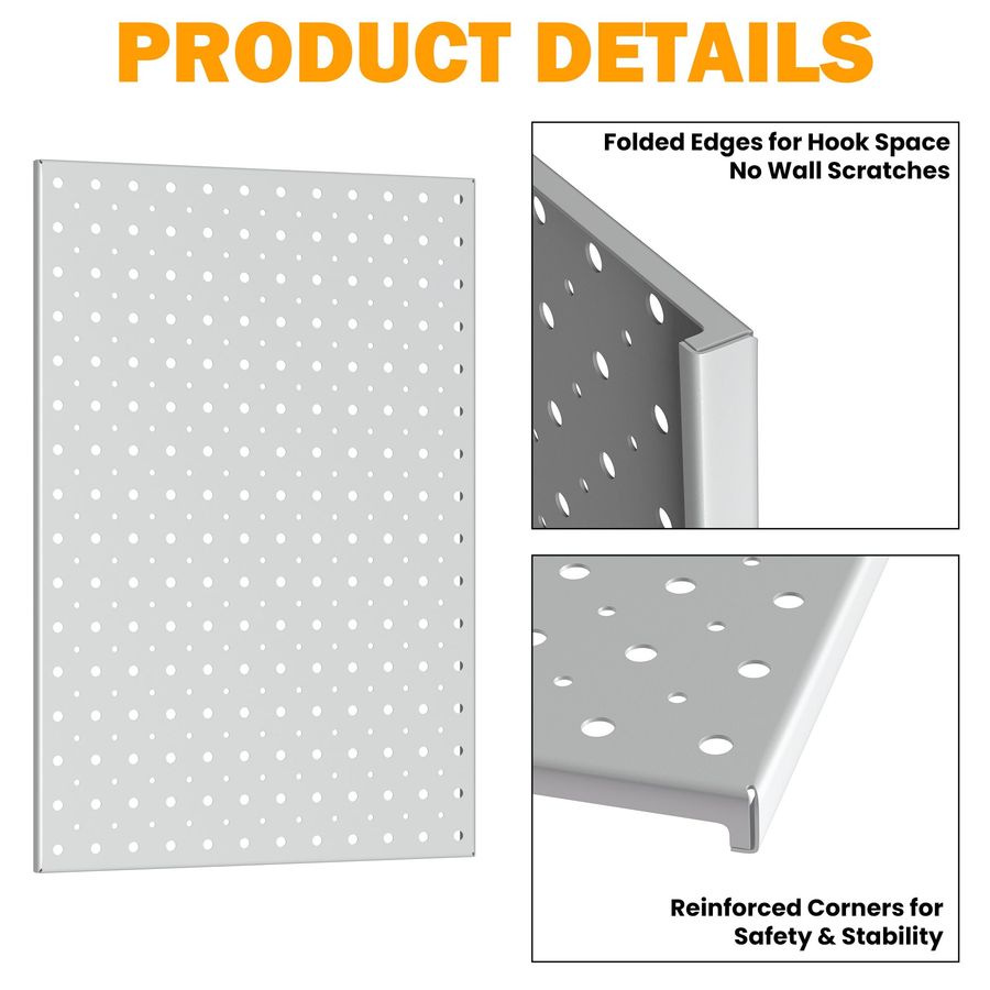 Metal Pegboard Panels, 16 x 12 - Food X review and price