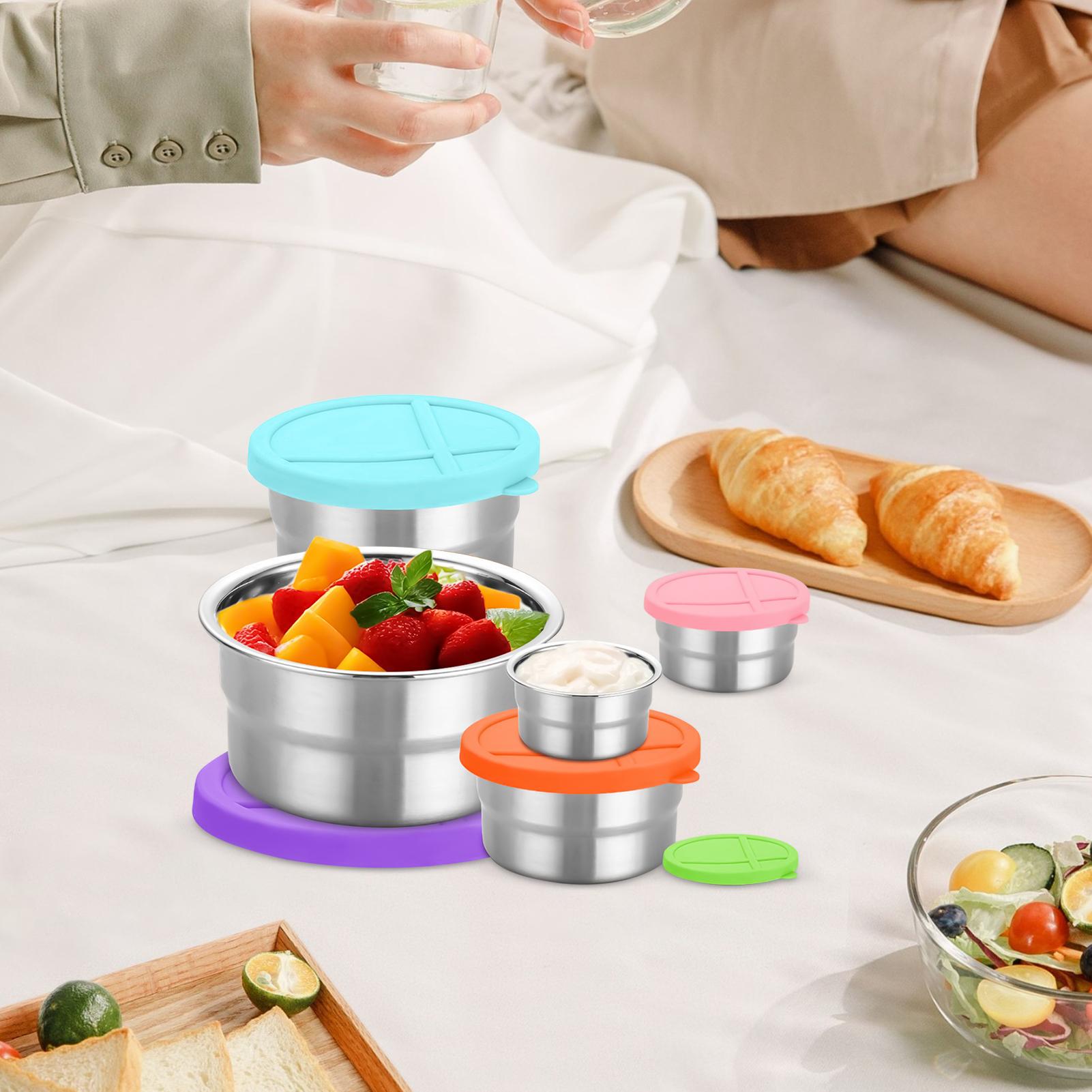 Metal Food Container 5 Pieces  - Food And Snacks For Picnic review and price