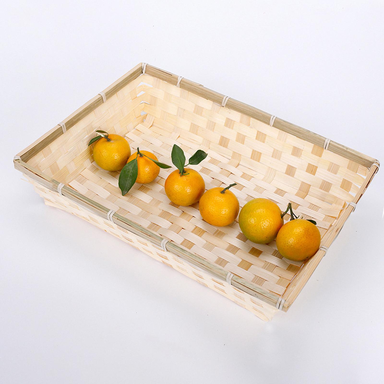 Natural Woven Serving Tray Bas - Food And Snacks For Picnic review and price