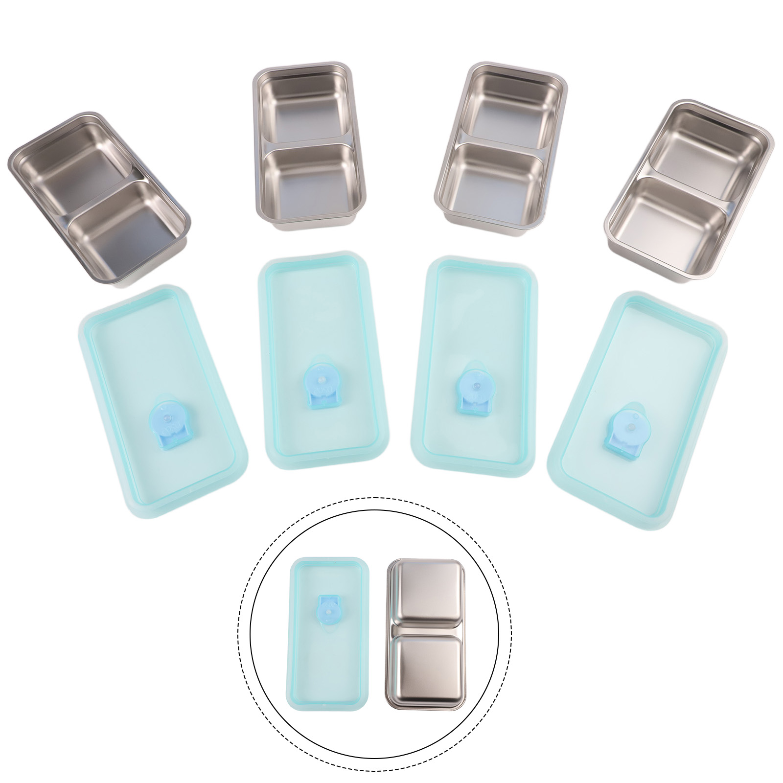 4Pcs Stainless Steel Snack Con - Food And Snacks For Picnic review and price