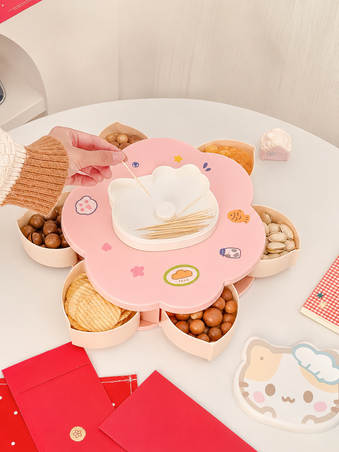 Rotatable Cute Cartoon Divided - Food Snacks To Eat review and price