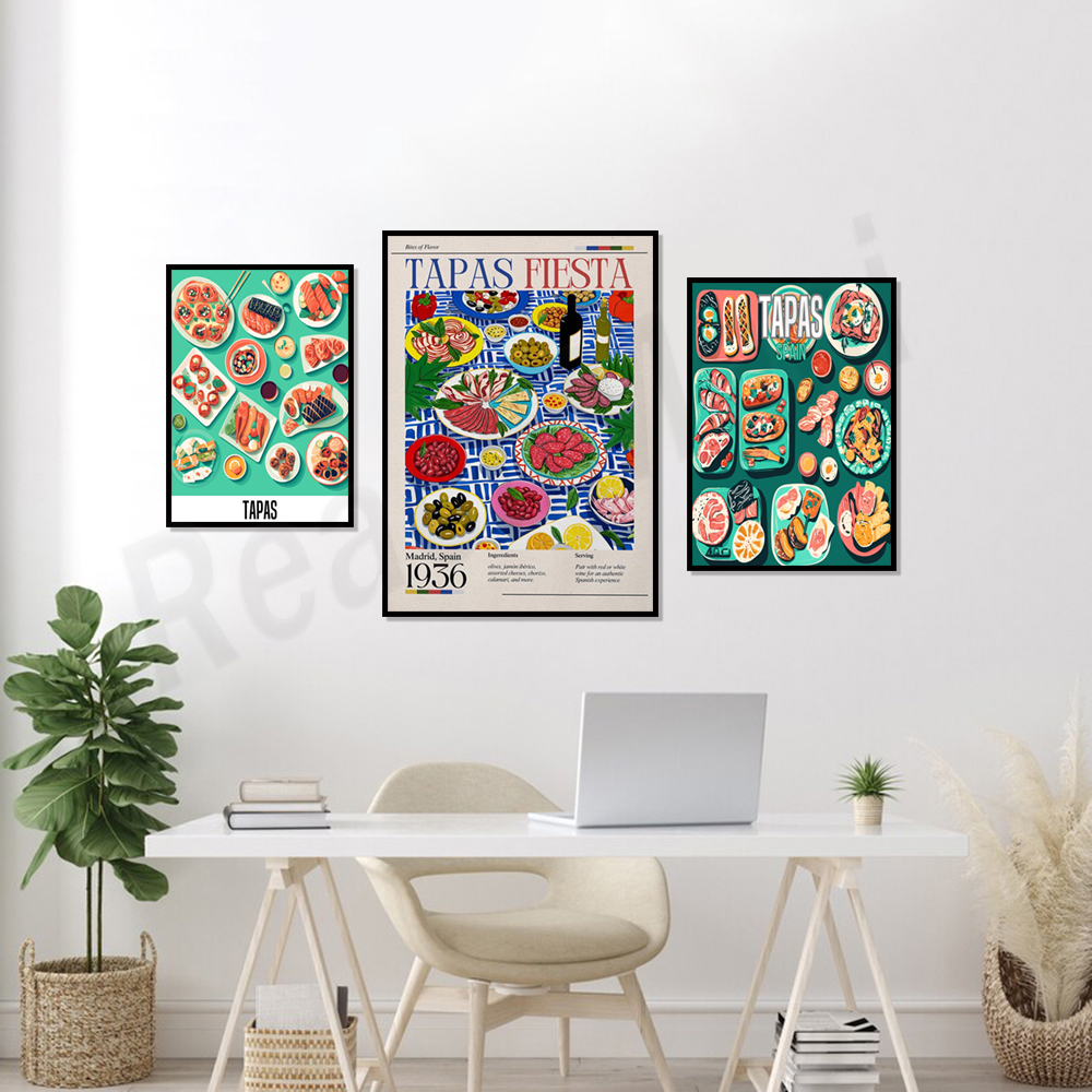Spanish tapas snack print, foo - Food Snacks In Spanish review and price